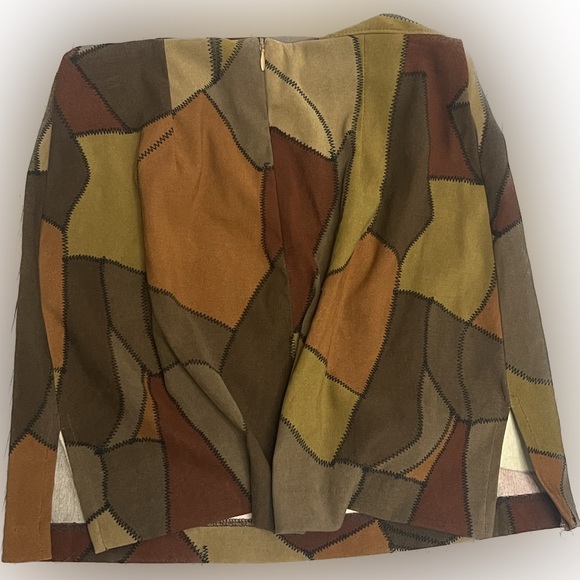 Vintage 90’s Y2K Patchwork Mini Skirt Size 3 - Picture 4 of 7